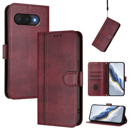 Line Splicing Buckle Retro Leather Phone Case, For Google Pixel 11 Pro XL, For Google Pixel 11 Pro / 11, For Google Pixel 9 Pro XL / Pixel 10 Pro XL, For Google Pixel 10 / 10 Pro / Pixel 9 / 9 Pro, For Google Pixel 9a, For Google Pixel 8a              ...