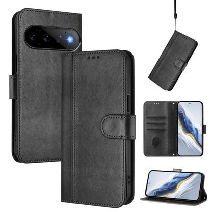Line Splicing Buckle Retro Leather Phone Case, For Google Pixel 11 Pro XL, For Google Pixel 11 Pro / 11, For Google Pixel 9 Pro XL / Pixel 10 Pro XL, For Google Pixel 10 / 10 Pro / Pixel 9 / 9 Pro, For Google Pixel 9a, For Google Pixel 8a              ...