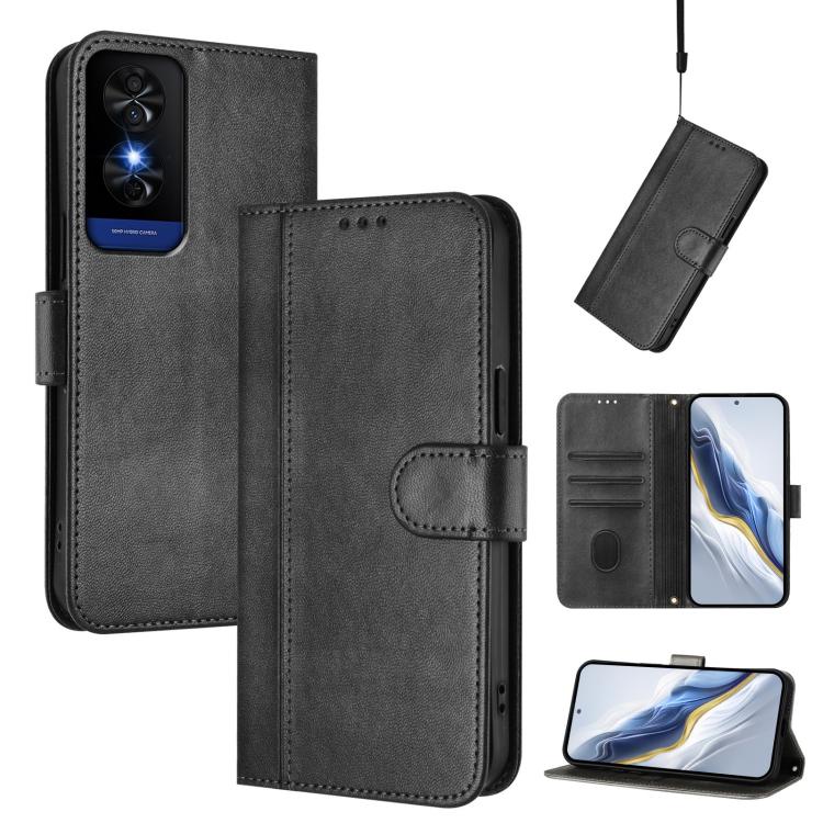 Line Splicing Buckle Retro Leather Phone Case, For TCL K70 Power 4G / K70 4G, For TCL Nxtpaper 70 Pro 5G, For TCL K32 5G / K33 5G, For TCL 60 NxtPaper, For TCL 605 / 60 SE, For TCL 60R 5G, For TCL 503, For TCL 50 5G / 50 XE / 50 XE NxtPaper            ...