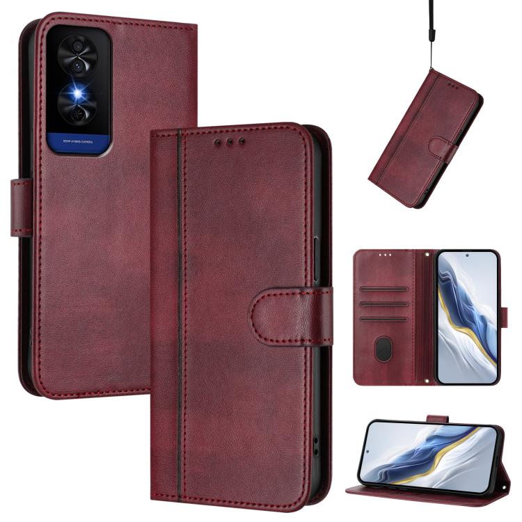 Line Splicing Buckle Retro Leather Phone Case, For TCL K70 Power 4G / K70 4G, For TCL Nxtpaper 70 Pro 5G, For TCL K32 5G / K33 5G, For TCL 60 NxtPaper, For TCL 605 / 60 SE, For TCL 60R 5G, For TCL 503, For TCL 50 5G / 50 XE / 50 XE NxtPaper            ...
