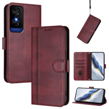Line Splicing Buckle Retro Leather Phone Case, For TCL K70 Power 4G / K70 4G, For TCL Nxtpaper 70 Pro 5G, For TCL K32 5G / K33 5G, For TCL 60 NxtPaper, For TCL 605 / 60 SE, For TCL 60R 5G, For TCL 503, For TCL 50 5G / 50 XE / 50 XE NxtPaper            ...