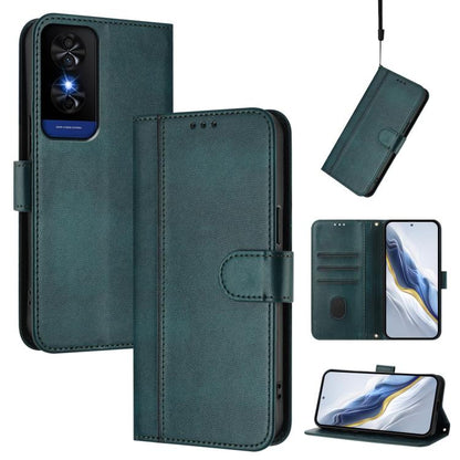 Line Splicing Buckle Retro Leather Phone Case, For TCL K70 Power 4G / K70 4G, For TCL Nxtpaper 70 Pro 5G, For TCL K32 5G / K33 5G, For TCL 60 NxtPaper, For TCL 605 / 60 SE, For TCL 60R 5G, For TCL 503, For TCL 50 5G / 50 XE / 50 XE NxtPaper            ...