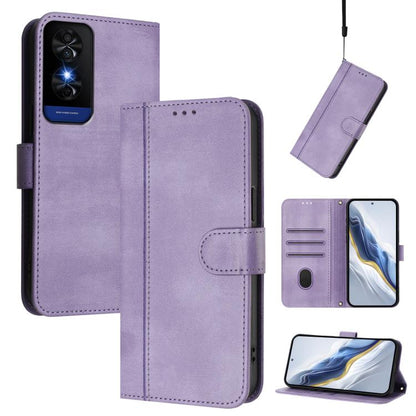 Line Splicing Buckle Retro Leather Phone Case, For TCL K70 Power 4G / K70 4G, For TCL Nxtpaper 70 Pro 5G, For TCL K32 5G / K33 5G, For TCL 60 NxtPaper, For TCL 605 / 60 SE, For TCL 60R 5G, For TCL 503, For TCL 50 5G / 50 XE / 50 XE NxtPaper            ...