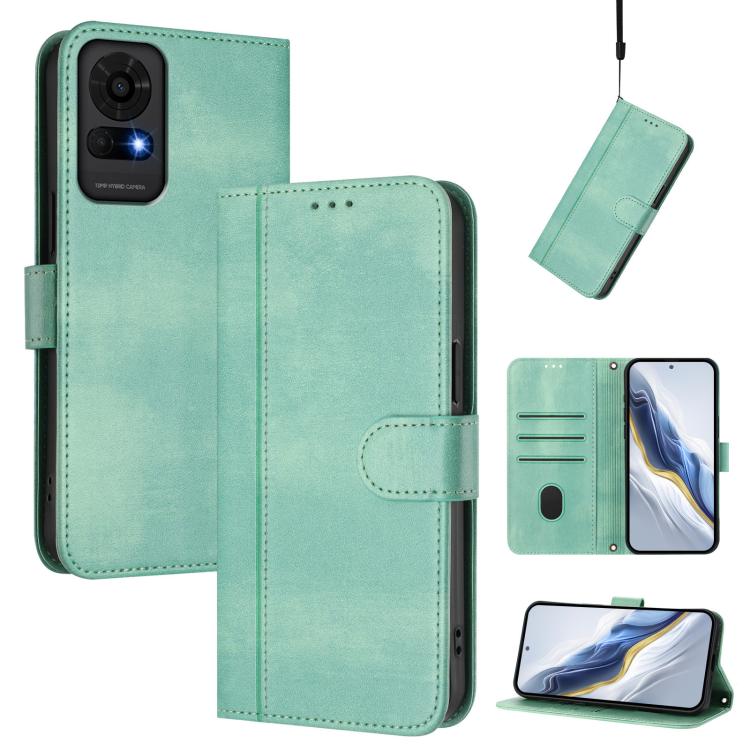 Line Splicing Buckle Retro Leather Phone Case, For TCL K70 Power 4G / K70 4G, For TCL Nxtpaper 70 Pro 5G, For TCL K32 5G / K33 5G, For TCL 60 NxtPaper, For TCL 605 / 60 SE, For TCL 60R 5G, For TCL 503, For TCL 50 5G / 50 XE / 50 XE NxtPaper            ...