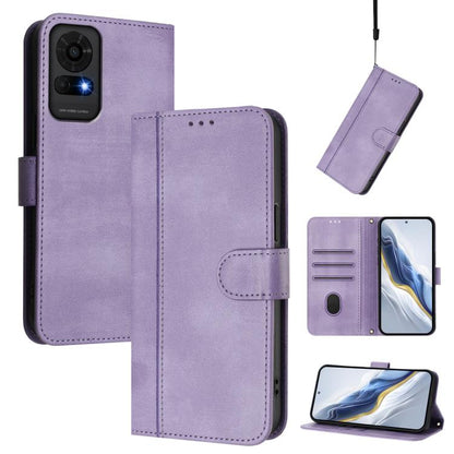 Line Splicing Buckle Retro Leather Phone Case, For TCL K70 Power 4G / K70 4G, For TCL Nxtpaper 70 Pro 5G, For TCL K32 5G / K33 5G, For TCL 60 NxtPaper, For TCL 605 / 60 SE, For TCL 60R 5G, For TCL 503, For TCL 50 5G / 50 XE / 50 XE NxtPaper            ...