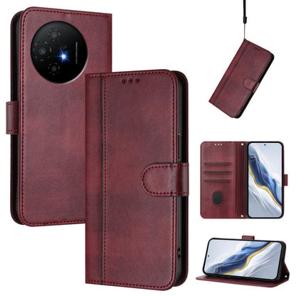 Line Splicing Buckle Retro Leather Phone Case, For TCL K70 Power 4G / K70 4G, For TCL Nxtpaper 70 Pro 5G, For TCL K32 5G / K33 5G, For TCL 60 NxtPaper, For TCL 605 / 60 SE, For TCL 60R 5G, For TCL 503, For TCL 50 5G / 50 XE / 50 XE NxtPaper            ...
