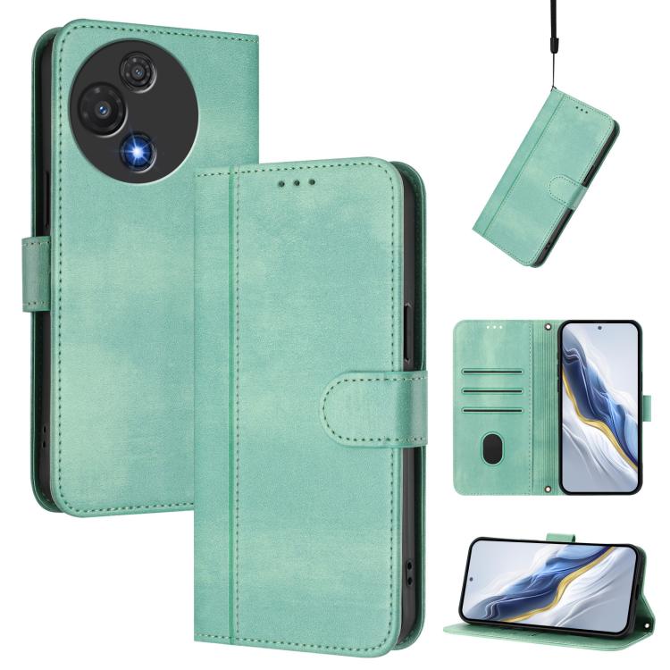 Line Splicing Buckle Retro Leather Phone Case, For TCL K70 Power 4G / K70 4G, For TCL Nxtpaper 70 Pro 5G, For TCL K32 5G / K33 5G, For TCL 60 NxtPaper, For TCL 605 / 60 SE, For TCL 60R 5G, For TCL 503, For TCL 50 5G / 50 XE / 50 XE NxtPaper            ...
