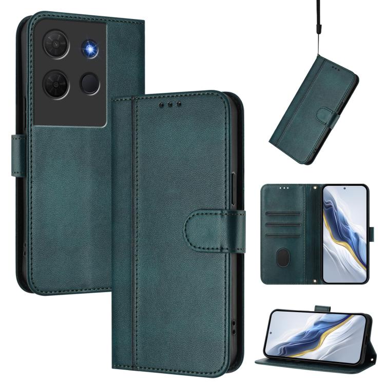 Line Splicing Buckle Retro Leather Phone Case, For TCL K70 Power 4G / K70 4G, For TCL Nxtpaper 70 Pro 5G, For TCL K32 5G / K33 5G, For TCL 60 NxtPaper, For TCL 605 / 60 SE, For TCL 60R 5G, For TCL 503, For TCL 50 5G / 50 XE / 50 XE NxtPaper            ...