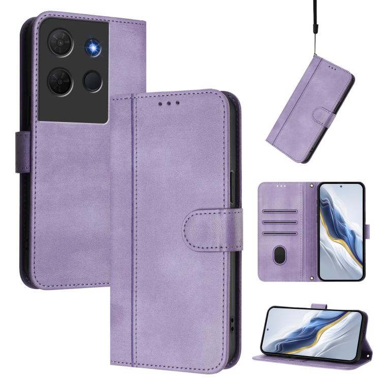 Line Splicing Buckle Retro Leather Phone Case, For TCL K70 Power 4G / K70 4G, For TCL Nxtpaper 70 Pro 5G, For TCL K32 5G / K33 5G, For TCL 60 NxtPaper, For TCL 605 / 60 SE, For TCL 60R 5G, For TCL 503, For TCL 50 5G / 50 XE / 50 XE NxtPaper            ...