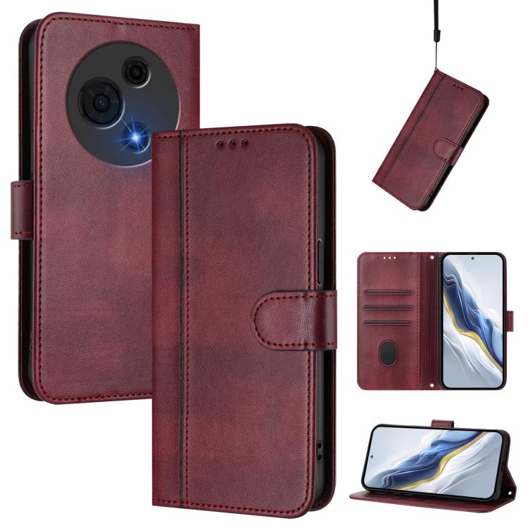 Line Splicing Buckle Retro Leather Phone Case, For TCL K70 Power 4G / K70 4G, For TCL Nxtpaper 70 Pro 5G, For TCL K32 5G / K33 5G, For TCL 60 NxtPaper, For TCL 605 / 60 SE, For TCL 60R 5G, For TCL 503, For TCL 50 5G / 50 XE / 50 XE NxtPaper            ...