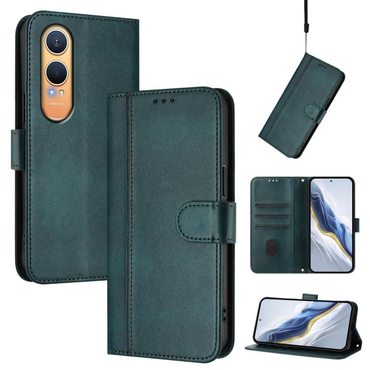Line Splicing Buckle Retro Leather Phone Case, For OnePlus Turbo 6X Pro 5G, For OnePlus Turbo 6 / Turbo 6V, For OnePlus Ace 5 Ultra, For OnePlus Ace 5 Racing, For OnePlus 13R / OnePlus Ace 5 Pro, For OnePlus 13, For OnePlus Nord 4                      ...