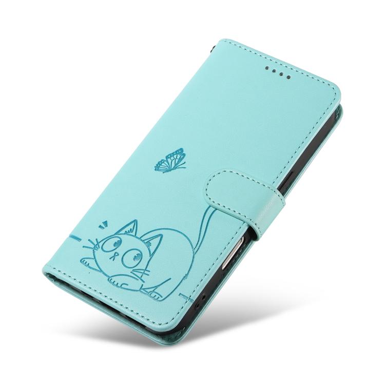 Adorable Cat Embossed Pattern Flip Leather Phone Case, For Google Pixel 10a, For Google Pixel 10 Pro XL 5G Global, For Google Pixel 10 / 10 Pro Global