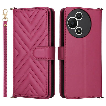 Multifunctional 6-Card Slots Leather Phone Case with Wrist Strap, For TCL K70 5G, For TCL K70 SE 4G, For TCL K70 Power / K70 4G, For TCL NxtPaper 70 Pro 5G, For TCL 60 SE NxtPaper 5G, For TCL 60 NxtPaper, For TCL 605 / 60 SE, For TCL 60R 5G / 60 5G