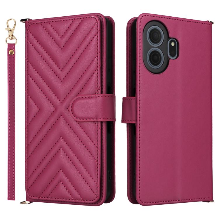 Multifunctional 6-Card Slots Leather Phone Case with Wrist Strap, For TCL K70 5G, For TCL K70 SE 4G, For TCL K70 Power / K70 4G, For TCL NxtPaper 70 Pro 5G, For TCL 60 SE NxtPaper 5G, For TCL 60 NxtPaper, For TCL 605 / 60 SE, For TCL 60R 5G / 60 5G