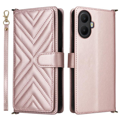 Multifunctional 6-Card Slots Leather Phone Case with Wrist Strap, For TCL K70 5G, For TCL K70 SE 4G, For TCL K70 Power / K70 4G, For TCL NxtPaper 70 Pro 5G, For TCL 60 SE NxtPaper 5G, For TCL 60 NxtPaper, For TCL 605 / 60 SE, For TCL 60R 5G / 60 5G
