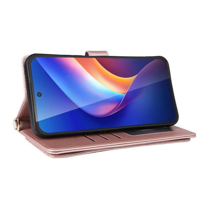 Multifunctional 6-Card Slots Leather Phone Case with Wrist Strap, For TCL K70 5G, For TCL K70 SE 4G, For TCL K70 Power / K70 4G, For TCL NxtPaper 70 Pro 5G, For TCL 60 SE NxtPaper 5G, For TCL 60 NxtPaper, For TCL 605 / 60 SE, For TCL 60R 5G / 60 5G