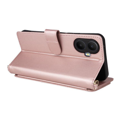 Multifunctional 6-Card Slots Leather Phone Case with Wrist Strap, For TCL K70 5G, For TCL K70 SE 4G, For TCL K70 Power / K70 4G, For TCL NxtPaper 70 Pro 5G, For TCL 60 SE NxtPaper 5G, For TCL 60 NxtPaper, For TCL 605 / 60 SE, For TCL 60R 5G / 60 5G