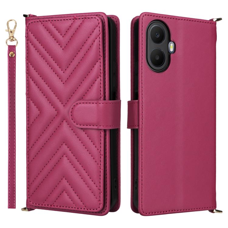 Multifunctional 6-Card Slots Leather Phone Case with Wrist Strap, For TCL K70 5G, For TCL K70 SE 4G, For TCL K70 Power / K70 4G, For TCL NxtPaper 70 Pro 5G, For TCL 60 SE NxtPaper 5G, For TCL 60 NxtPaper, For TCL 605 / 60 SE, For TCL 60R 5G / 60 5G