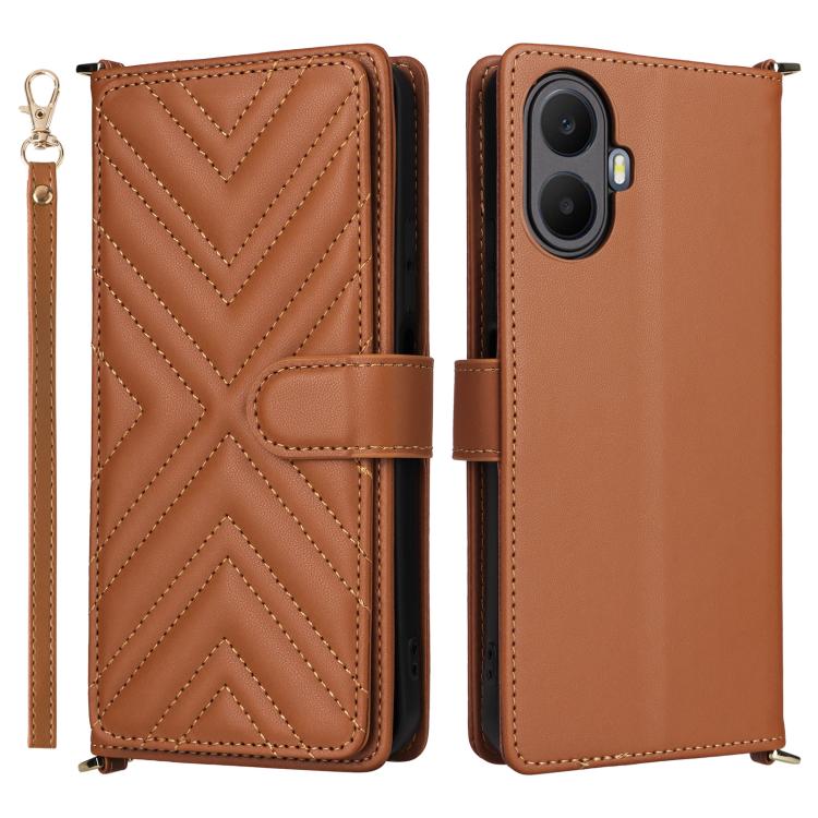 Multifunctional 6-Card Slots Leather Phone Case with Wrist Strap, For TCL K70 5G, For TCL K70 SE 4G, For TCL K70 Power / K70 4G, For TCL NxtPaper 70 Pro 5G, For TCL 60 SE NxtPaper 5G, For TCL 60 NxtPaper, For TCL 605 / 60 SE, For TCL 60R 5G / 60 5G