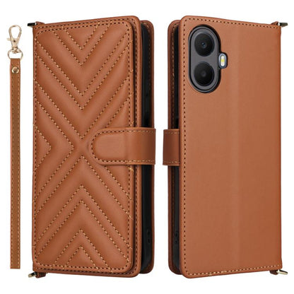 Multifunctional 6-Card Slots Leather Phone Case with Wrist Strap, For TCL K70 5G, For TCL K70 SE 4G, For TCL K70 Power / K70 4G, For TCL NxtPaper 70 Pro 5G, For TCL 60 SE NxtPaper 5G, For TCL 60 NxtPaper, For TCL 605 / 60 SE, For TCL 60R 5G / 60 5G