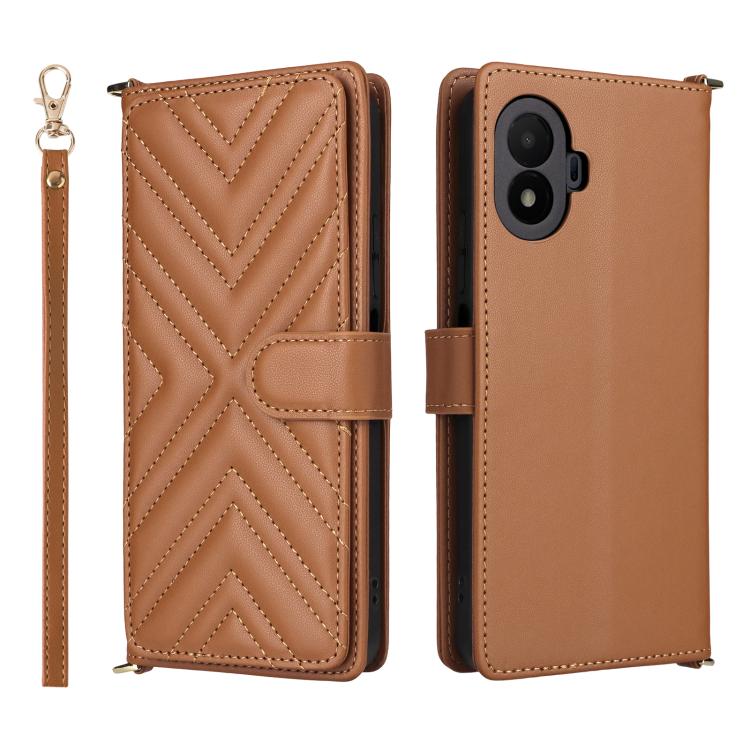 Multifunctional 6-Card Slots Leather Phone Case with Wrist Strap, For TCL K70 5G, For TCL K70 SE 4G, For TCL K70 Power / K70 4G, For TCL NxtPaper 70 Pro 5G, For TCL 60 SE NxtPaper 5G, For TCL 60 NxtPaper, For TCL 605 / 60 SE, For TCL 60R 5G / 60 5G