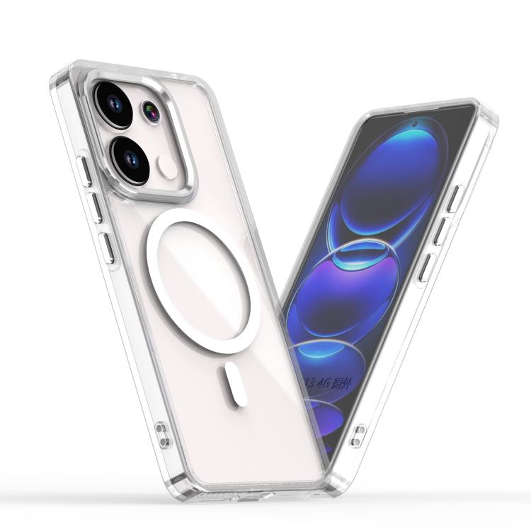 MagSafe Magnetic Clear Phone Case, For Redmi Note 15 Pro+ 5G Global 163.3mm, For Redmi Note 15 5G / 4G Global 164mm, For Redmi Note 15 Pro 4G Global 163.2mm, For Redmi Note 15 Pro 5G Global 163.6mm, For Redmi 15C 5G / 4G EU 173mm                       ...