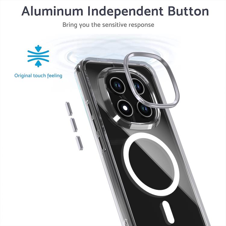 MagSafe Magnetic Clear Phone Case, For Redmi Note 15 Pro+ 5G Global 163.3mm, For Redmi Note 15 5G / 4G Global 164mm, For Redmi Note 15 Pro 4G Global 163.2mm, For Redmi Note 15 Pro 5G Global 163.6mm, For Redmi 15C 5G / 4G EU 173mm                       ...