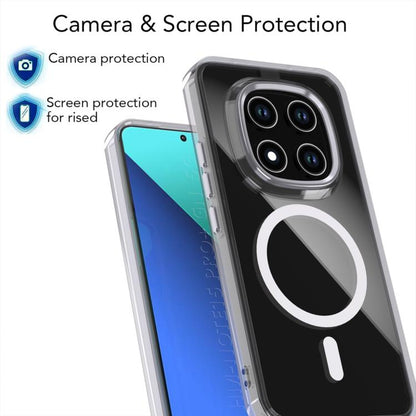 MagSafe Magnetic Clear Phone Case, For Redmi Note 15 Pro+ 5G Global 163.3mm, For Redmi Note 15 5G / 4G Global 164mm, For Redmi Note 15 Pro 4G Global 163.2mm, For Redmi Note 15 Pro 5G Global 163.6mm, For Redmi 15C 5G / 4G EU 173mm                       ...