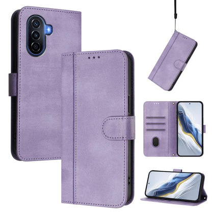 Line Splicing Buckle Retro Leather Phone Case, For Huawei Enjoy 50 / Nova Y70 / Nova Y70 Plus, For Huawei Nova 9, For Huawei P50 Pro, For Huawei P50, For Huawei Enjoy 20 SE / Huawei P Smart 2021