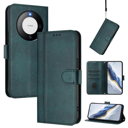 Line Splicing Buckle Retro Leather Phone Case, For Huawei Nova 13 Pro, For Huawei Nova 13 / Nova 12, For Huawei Pura 70 Pro / Pura 70 Pro+, For Huawei nova 12i Global, For Huawei Nova 12s Global, For Huawei Pura 70, For Huawei Mate 60 Pro / Mate 60 Pro...