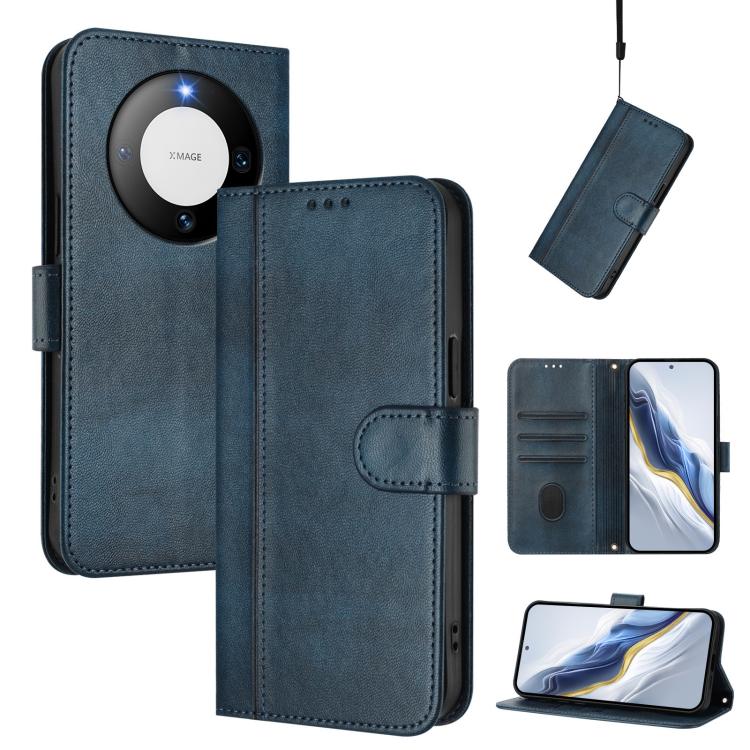 Line Splicing Buckle Retro Leather Phone Case, For Huawei Nova 13 Pro, For Huawei Nova 13 / Nova 12, For Huawei Pura 70 Pro / Pura 70 Pro+, For Huawei nova 12i Global, For Huawei Nova 12s Global, For Huawei Pura 70, For Huawei Mate 60 Pro / Mate 60 Pro...