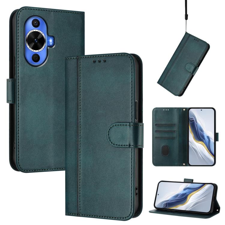 Line Splicing Buckle Retro Leather Phone Case, For Huawei Nova 13 Pro, For Huawei Nova 13 / Nova 12, For Huawei Pura 70 Pro / Pura 70 Pro+, For Huawei nova 12i Global, For Huawei Nova 12s Global, For Huawei Pura 70, For Huawei Mate 60 Pro / Mate 60 Pro...