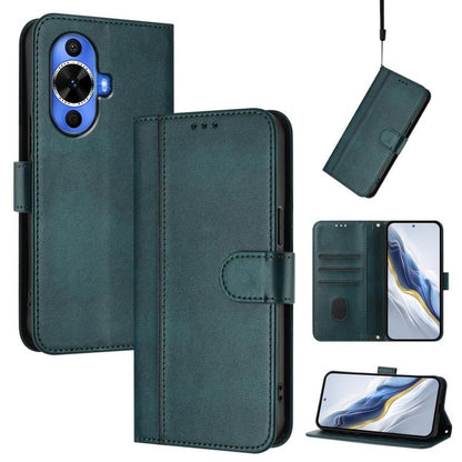 Line Splicing Buckle Retro Leather Phone Case, For Huawei Nova 13 Pro, For Huawei Nova 13 / Nova 12, For Huawei Pura 70 Pro / Pura 70 Pro+, For Huawei nova 12i Global, For Huawei Nova 12s Global, For Huawei Pura 70, For Huawei Mate 60 Pro / Mate 60 Pro...