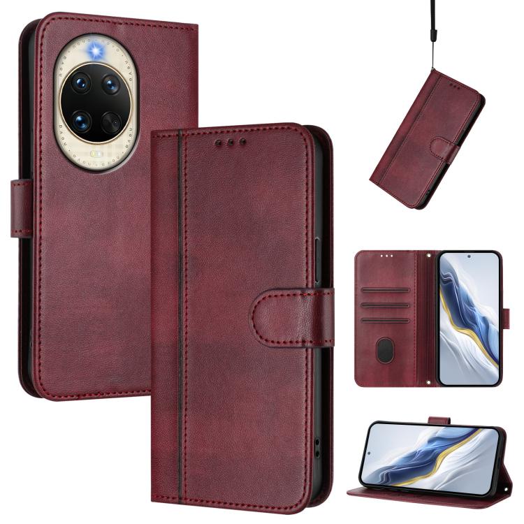 Line Splicing Buckle Retro Leather Phone Case, For Huawei nova 16z, For Huawei nova 16, For Huawei Pura 90 Pro Max 5G, For Huawei Pura 90 Pro 5G, For Huawei Mate 70 Air 5G, For Huawei Enjoy 80s, For Huawei nova 14 Ultra, For Huawei nova 14 Pro         ...