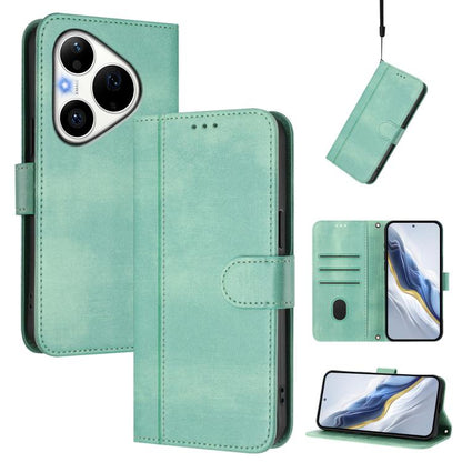 Line Splicing Buckle Retro Leather Phone Case, For Huawei nova 16z, For Huawei nova 16, For Huawei Pura 90 Pro Max 5G, For Huawei Pura 90 Pro 5G, For Huawei Mate 70 Air 5G, For Huawei Enjoy 80s, For Huawei nova 14 Ultra, For Huawei nova 14 Pro         ...