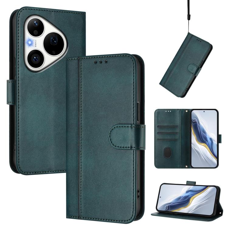 Line Splicing Buckle Retro Leather Phone Case, For Huawei nova 16z, For Huawei nova 16, For Huawei Pura 90 Pro Max 5G, For Huawei Pura 90 Pro 5G, For Huawei Mate 70 Air 5G, For Huawei Enjoy 80s, For Huawei nova 14 Ultra, For Huawei nova 14 Pro         ...