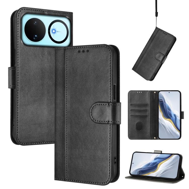Line Splicing Buckle Retro Leather Phone Case, For Huawei nova 16z, For Huawei nova 16, For Huawei Pura 90 Pro Max 5G, For Huawei Pura 90 Pro 5G, For Huawei Mate 70 Air 5G, For Huawei Enjoy 80s, For Huawei nova 14 Ultra, For Huawei nova 14 Pro         ...