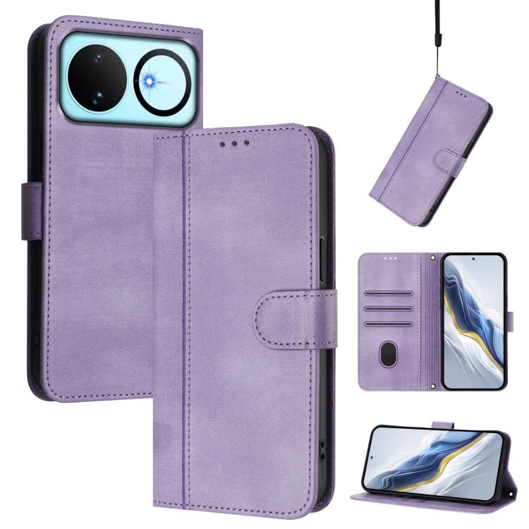 Line Splicing Buckle Retro Leather Phone Case, For Huawei nova 16z, For Huawei nova 16, For Huawei Pura 90 Pro Max 5G, For Huawei Pura 90 Pro 5G, For Huawei Mate 70 Air 5G, For Huawei Enjoy 80s, For Huawei nova 14 Ultra, For Huawei nova 14 Pro         ...