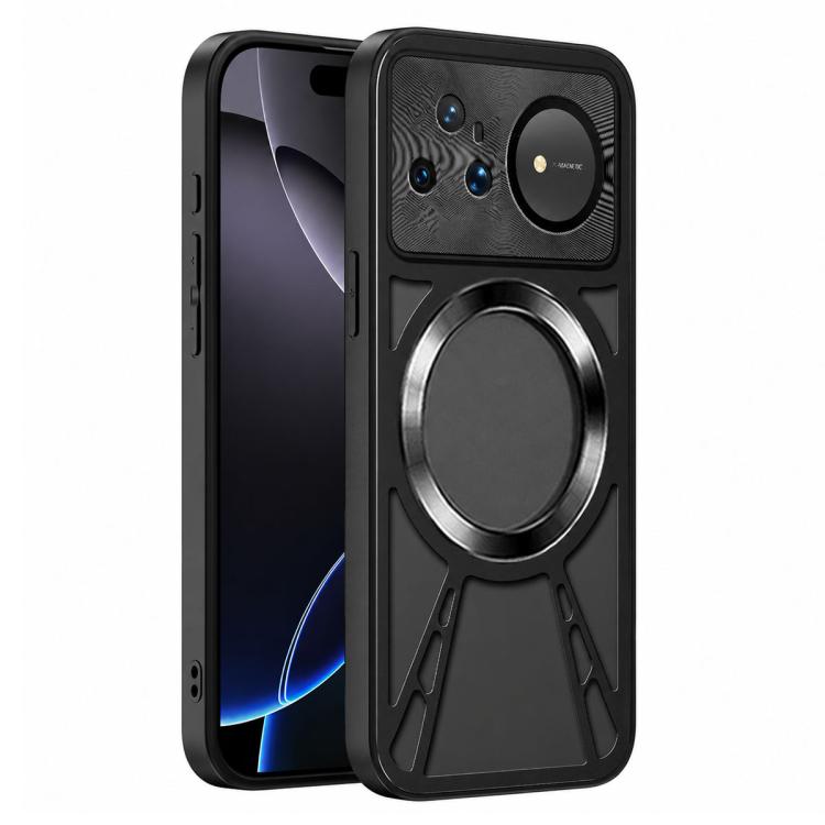 Cooling Hollow Metal Holder MagSafe Phone Case, For Huawei nova 16 Ultra, For Huawei nova 16 Pro, For Huawei nova 16z, For Huawei nova 16, For Huawei Mate 70 Pro, For Huawei Mate 70, For Huawei Pura 70 Pro / 70 Pro+, For Huawei Pura 70 Ultra           ...