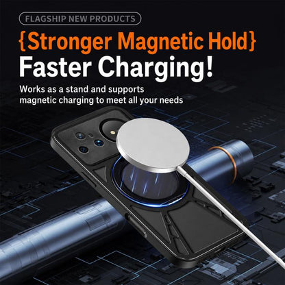 Cooling Hollow Metal Holder MagSafe Phone Case, For Huawei nova 16 Ultra, For Huawei nova 16 Pro, For Huawei nova 16z, For Huawei nova 16, For Huawei Mate 70 Pro, For Huawei Mate 70, For Huawei Pura 70 Pro / 70 Pro+, For Huawei Pura 70 Ultra           ...