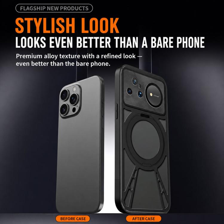 Cooling Hollow Metal Holder MagSafe Phone Case, For Huawei nova 16 Ultra, For Huawei nova 16 Pro, For Huawei nova 16z, For Huawei nova 16, For Huawei Mate 70 Pro, For Huawei Mate 70, For Huawei Pura 70 Pro / 70 Pro+, For Huawei Pura 70 Ultra           ...
