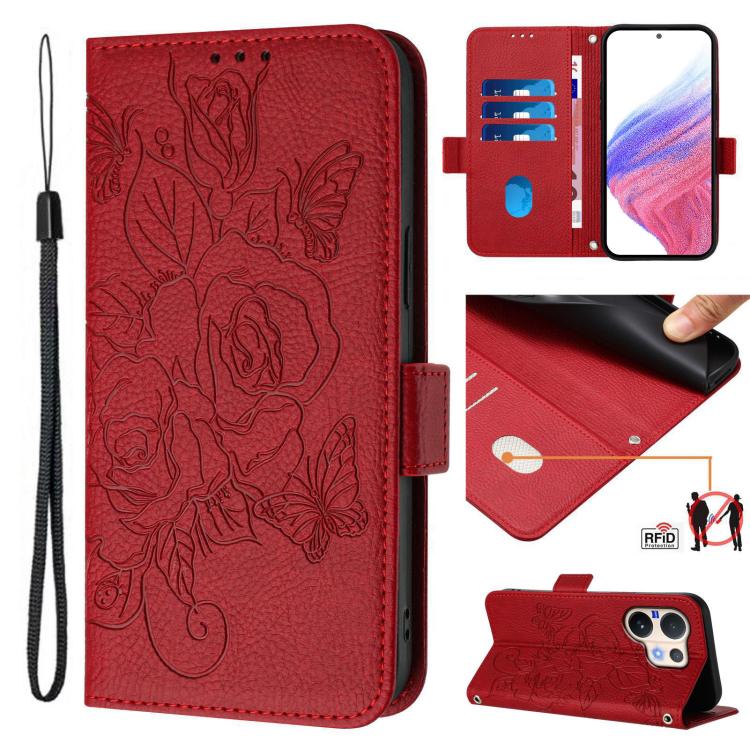 Embossed Rose RFID Anti-theft Leather Phone Case, For vivo X300 FE / S50 Pro mini 5G, For vivo X300s, For vivo Y21 5G 2026 / vivo Y05 4G / Y11d, For vivo V70 FE 5G, For vivo X300 Ultra, For vivo X300 Pro 5G, For vivo X300 5G, For vivo Y31 5G Global    ...