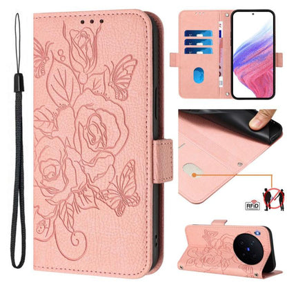 Embossed Rose RFID Anti-theft Leather Phone Case, For vivo X300 FE / S50 Pro mini 5G, For vivo X300s, For vivo Y21 5G 2026 / vivo Y05 4G / Y11d, For vivo V70 FE 5G, For vivo X300 Ultra, For vivo X300 Pro 5G, For vivo X300 5G, For vivo Y31 5G Global    ...