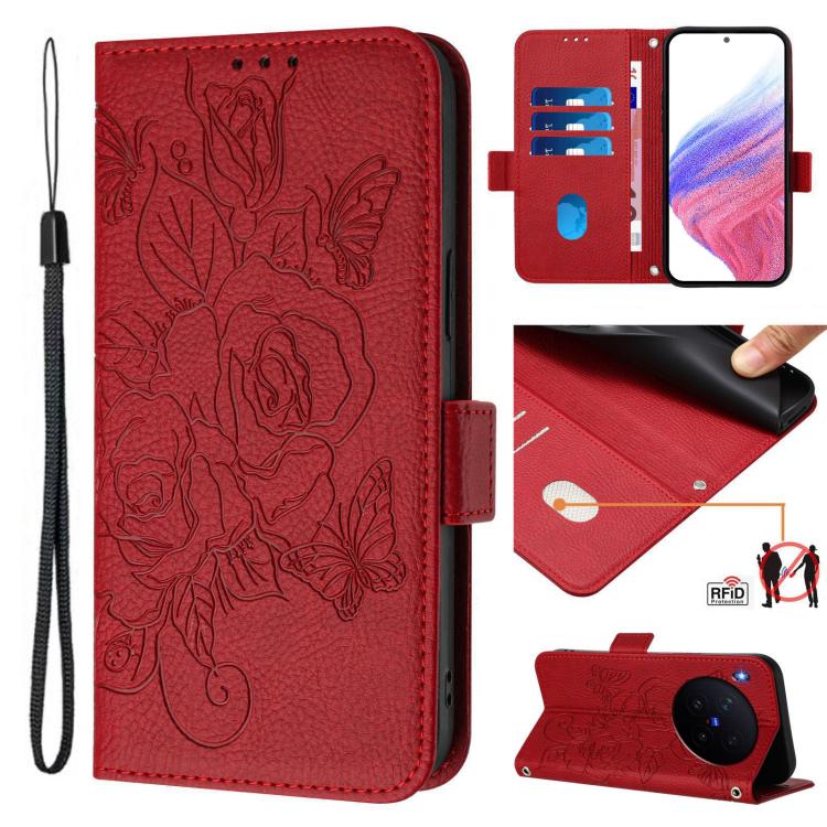 Embossed Rose RFID Anti-theft Leather Phone Case, For vivo X300 FE / S50 Pro mini 5G, For vivo X300s, For vivo Y21 5G 2026 / vivo Y05 4G / Y11d, For vivo V70 FE 5G, For vivo X300 Ultra, For vivo X300 Pro 5G, For vivo X300 5G, For vivo Y31 5G Global    ...