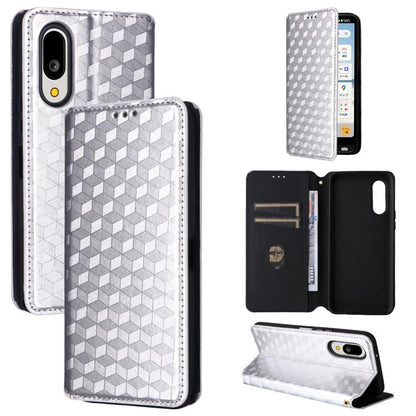Cubic Grid Texture Flip Leather Phone Case, For Sharp Aquos wish6, For Sharp Aquos R11, For Sharp Aquos Sense10 / Sense9, For Sharp Aquos R10 / R9, For Sharp Aquos wish5, For Sharp Basio Active3, For Sharp Aquos R8 Pro / Leica Leitz Phone 3