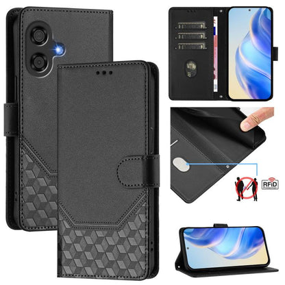 Honeycomb Embossing RFID Leather Phone Case, For Coolpad C16, For Coolpad X100, For Coolpad Cool 40i