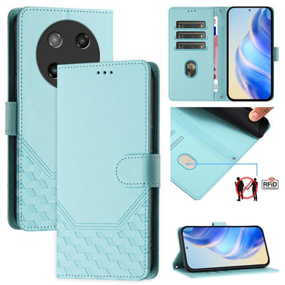 Honeycomb Embossing RFID Leather Phone Case, For Coolpad C16, For Coolpad X100, For Coolpad Cool 40i