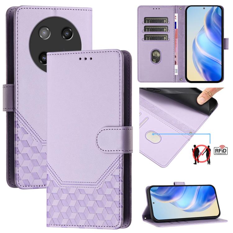 Honeycomb Embossing RFID Leather Phone Case, For Coolpad C16, For Coolpad X100, For Coolpad Cool 40i