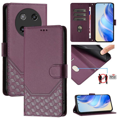 Honeycomb Embossing RFID Leather Phone Case, For Coolpad C16, For Coolpad X100, For Coolpad Cool 40i