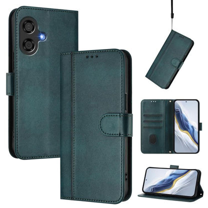 Line Splicing Buckle Retro Leather Phone Case, For Coolpad C16, For Coolpad X100, For Coolpad Cool 40i